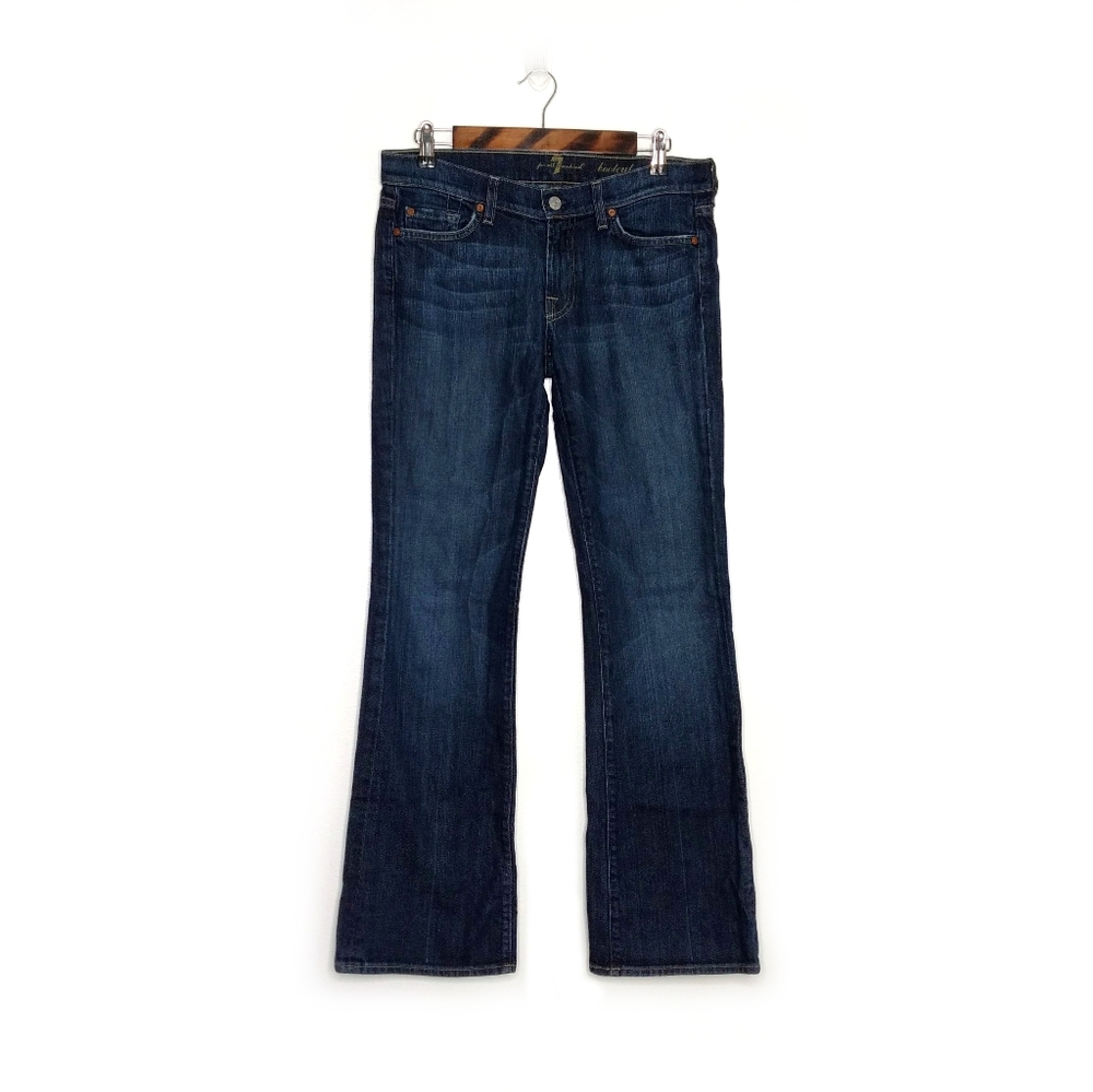7 For All Mankind Dark Wash Boot Cut Jeans